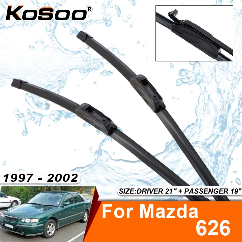 Фото Щетка стеклоочистителя для Mazda 626 GF Notchback Sedan 1997-2002, резиновая насадка для лобового стекла, аксессуар для переднего стеклоочистителя №1
