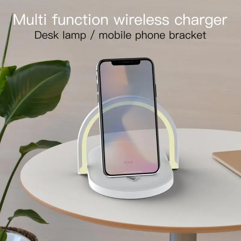 

Qi Fast Charging 15w Mobile Phone Holder Foldable Design Three-in-one Multiple Protection Wireless Charging Station Adjustable