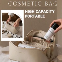 large capacity travel cosmetic bag high quality cosmetic bag women new fashion makeup bag inside pvc waterproof neceser mujer