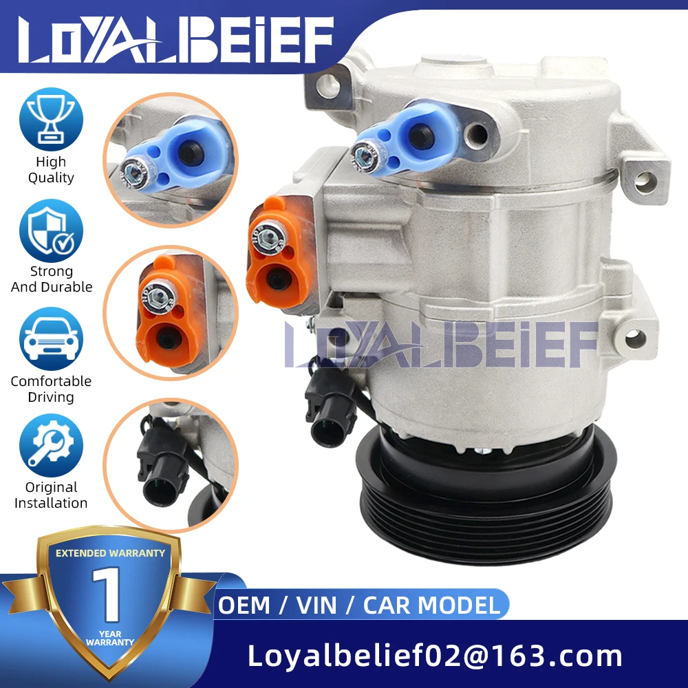 Фото Компрессор кондиционера HS18 для Hyundai Grand Starex H1 H-1 2003-2007 97701-4H200 977014H200 №1