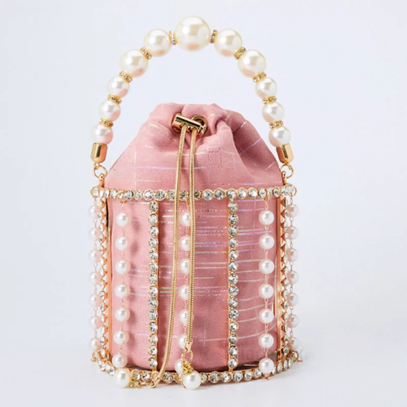 

Роскошный вечерний жемчужный клатч стразы, женская сумка-мешок ручной работы с бисером и стразами, кошельки и сумочки, свадебная сумка