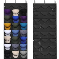 24 pockets hat rack for baseball caps hat organizer hanging caps storage holder for closet wall