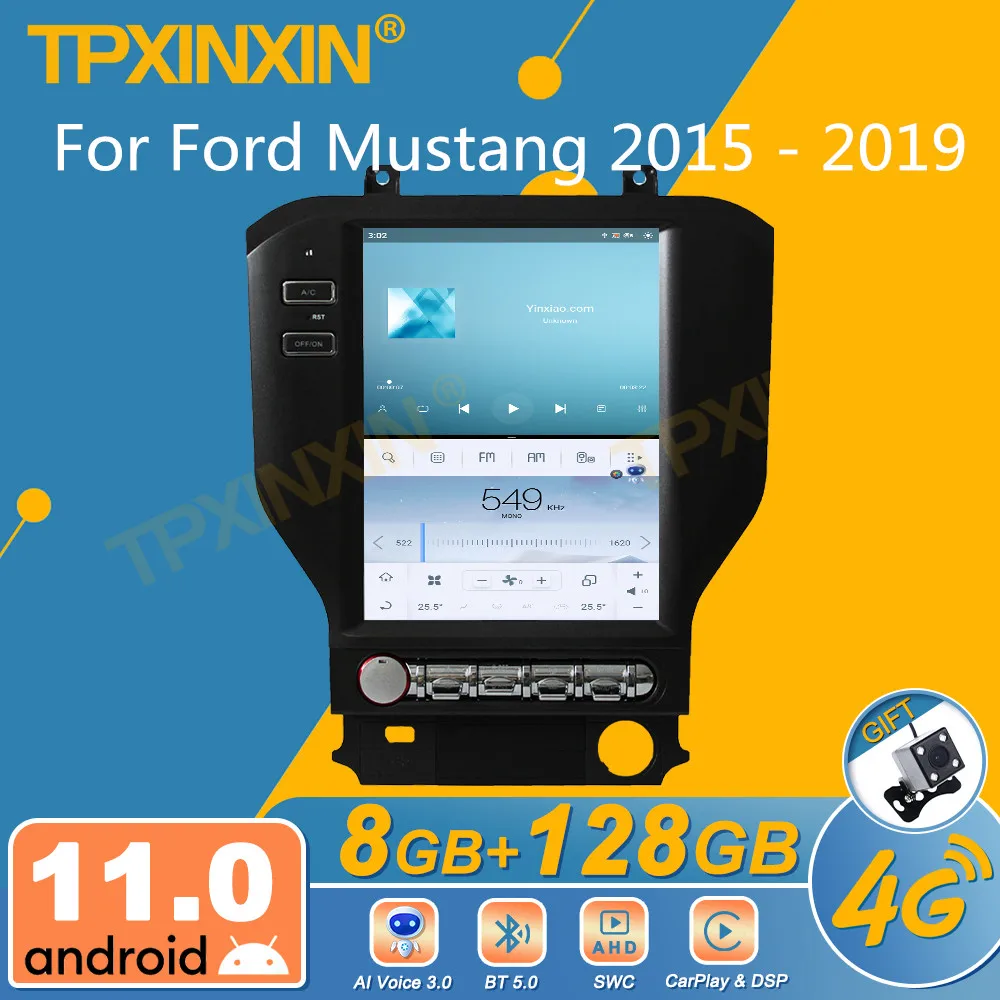 

Автомагнитола для Ford Mustang 2015-2019, Android, экран Tesla, 2Din стереоприемник, Авторадио, мультимедийный плеер, головное устройство с GPS