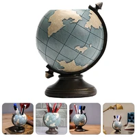 1pc unique globe shaped fashion pen holder stationery container pen storage bucket