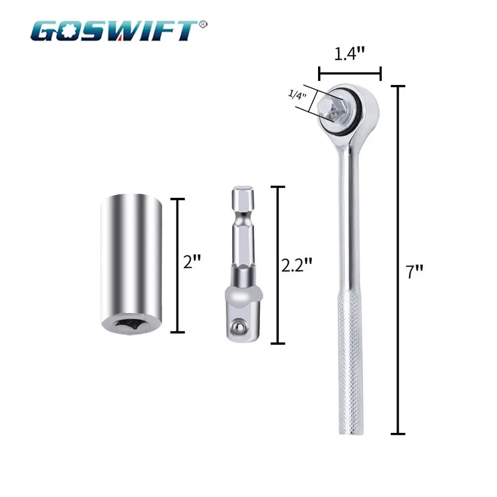 3 шт. набор ключей с трещоткой от 3/8 до 1/4 дюймов