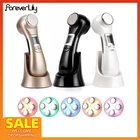 6 в 1 RF микропоток EMS мезотерапия кожи массажер для лифтинга светодиодный фотон омоложения красоты машина челюсти для похудения уход за лицом инструмент