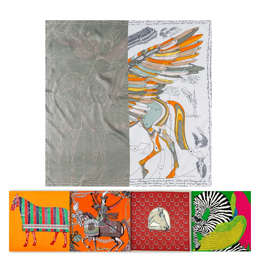 

Шелковый саржевый шарф ручной работы, шелковая дизайнерская бандана, роскошный шарф для женщин Саржа сатин шелковый шарф роскошный брендов...