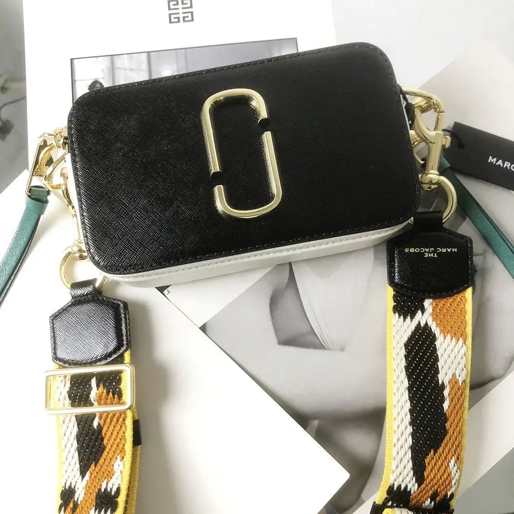 

Fashionable Women Bag Marcjacobs Camera Bag Small Square Bag Shoulder Crossbody Women's Bag Snake Pattern Featured purses