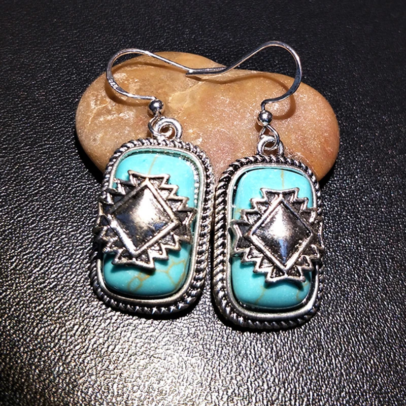 

Bohemian Pendientes Green Dangle Earrings for Women Jewelry Wedding Brincos Charms Engagement Statement Vintage Earrings Z4C125