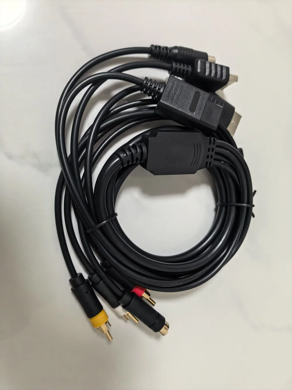 Многофункциональный кабель 4 в 1 AV S-Video для игровых консолей Sega Saturn SS DC PS1 PS2 SNES SFC N64 NGC (art.: 3920dbfd6dda4) - 3920dbfd6dda4