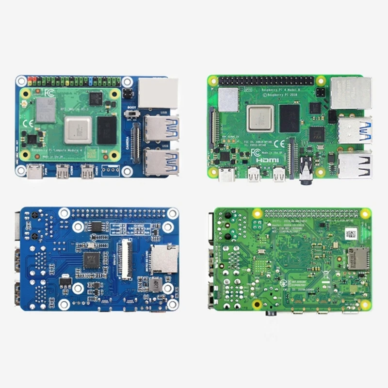 

Raspberry Pie CM4 to Pi4B Expansion Board On Board 4-way Usb3.0 Expansion Port Expansion Board with Display Port
