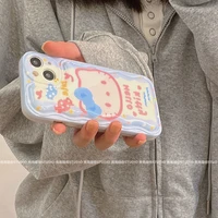 hello kittys kawaii phone case with mirror cartoon for iphone 12 13 11 pro max xr x xs max all inclusive anti drop phone case