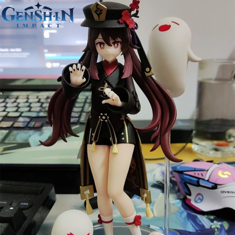 

20 см игра Genshin Impact Hu Tao аниме фигурка кошки Милая кавайная манга статуя из ПВХ искусственные игрушки детский подарок
