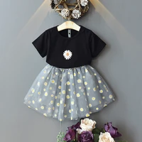 4 6y girls summer suits 2022 new childrens and girls two piece suits kids clothes girls sets casual