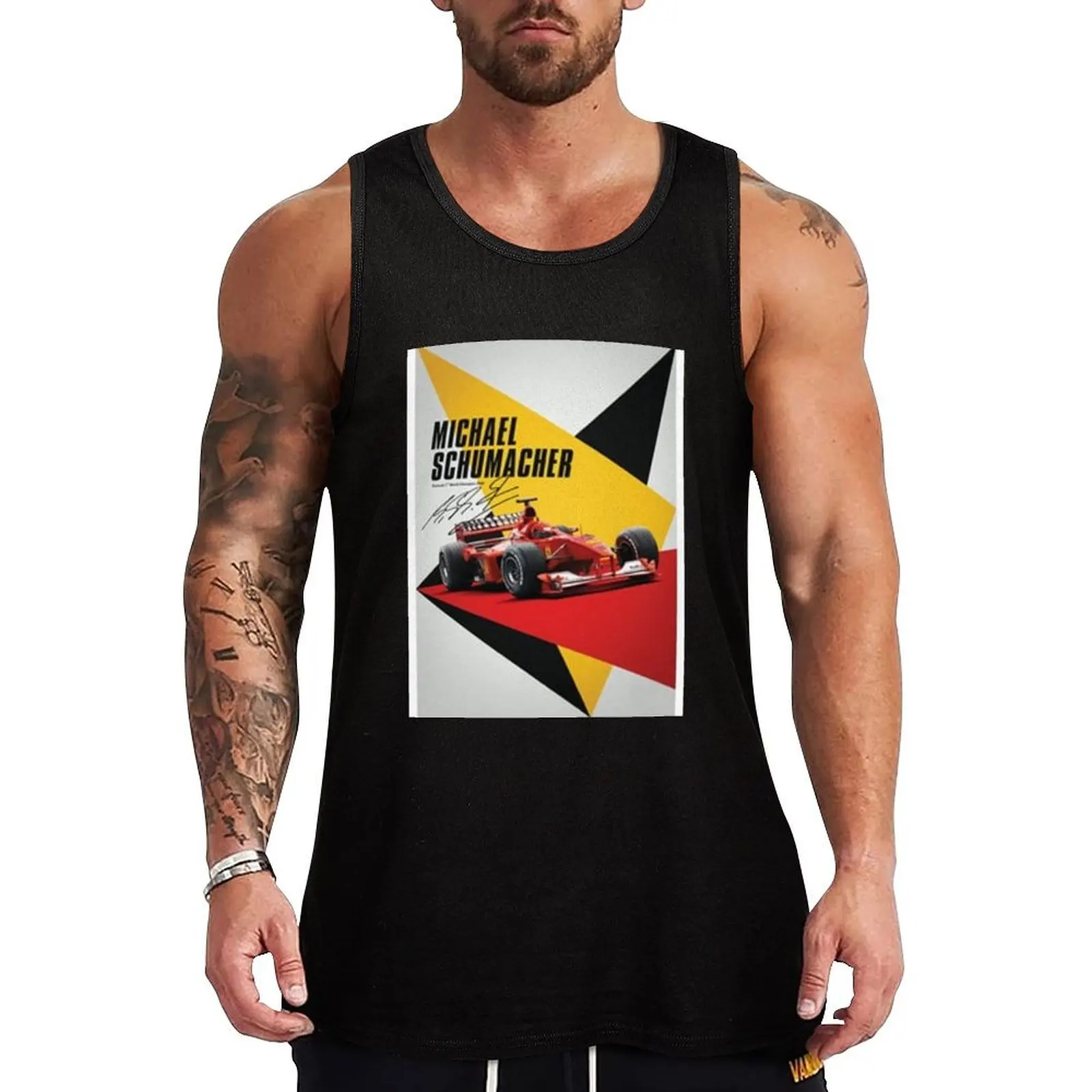 Плакат Micheal Shumacher майка рубашка для бодибилдинга мужская футболка спортзала