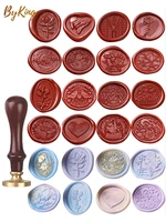 2022 wax seal stamp retro antique sealing wax scrapbooking stamp wedding decorative invitation valentines day gift with handle