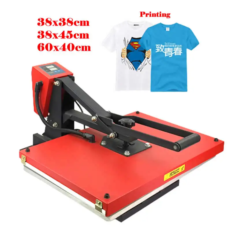 Heat press printer machine 40*60cm flat heat press machine equipment t-shirt hot stamping machine 2D Thermal Transfer Printer