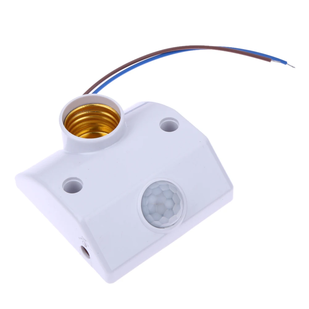 

Body Infrared IR Sensor LED Bulb Light E27 Base PIR Motion Detector Wall Lamp Holder Switch New Motion