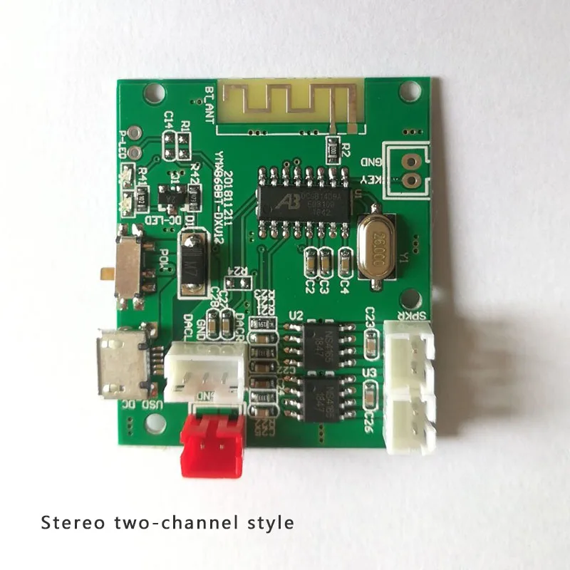 5 Вт + 5 Вт стерео BT5.0 модуль с усилителем мощности BT плата карта с подсказкой зарядки декодер PCBA