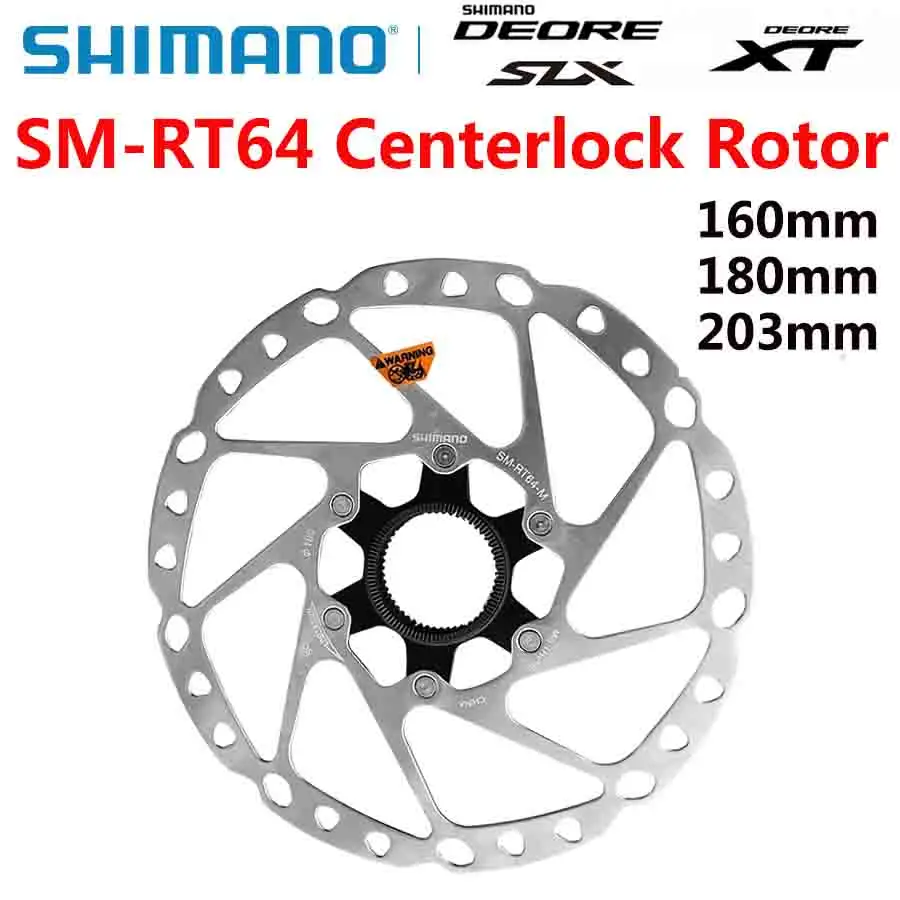 SHIMANO SM-RT64  RT64 DEROE SLX XT Centerlock Rotor Bike Disc Brake Rotors 160MM 180mm 203mm Bicycle parts