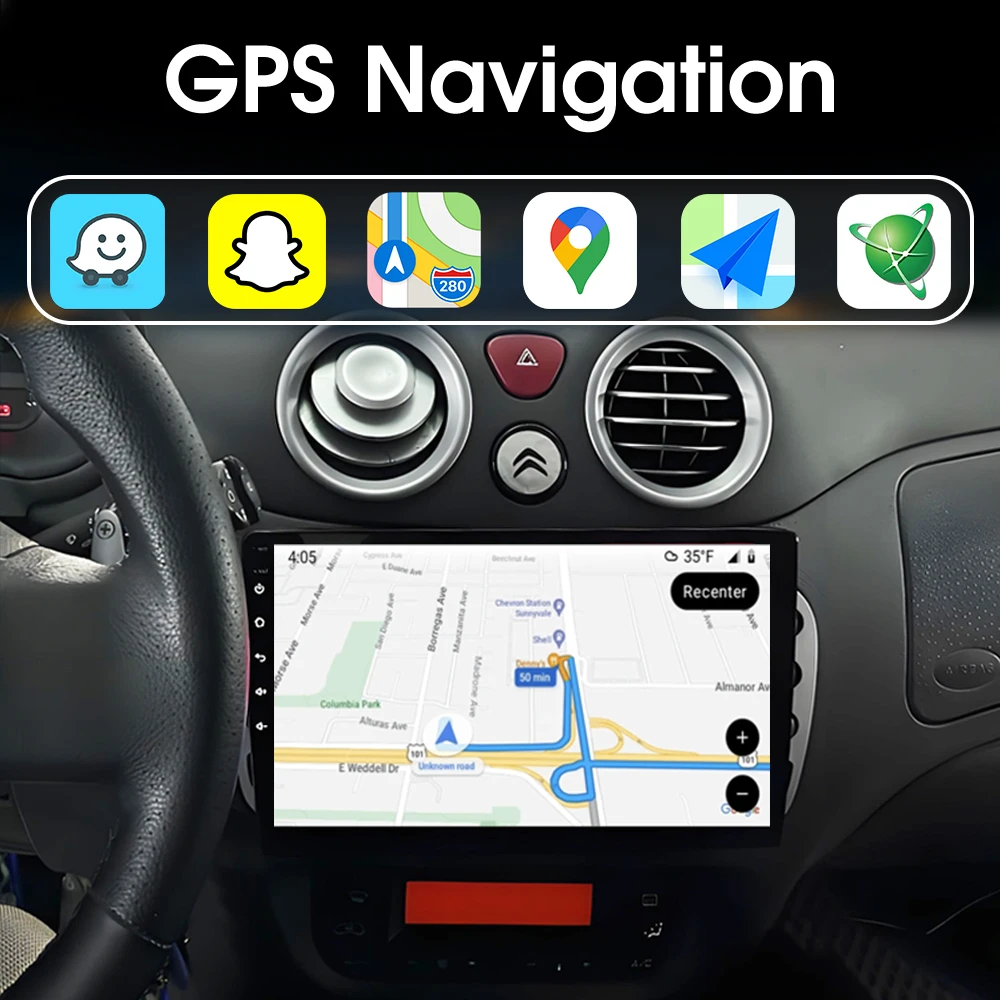 Для Citroen C2 C3 2001-2010: Автомагнитола Android 16, мультимедийный плеер, GPS-навигация, Carplay, DVR, сенсорный экран (art.: 3920d863c4fc0) - 3920d863c4fc0