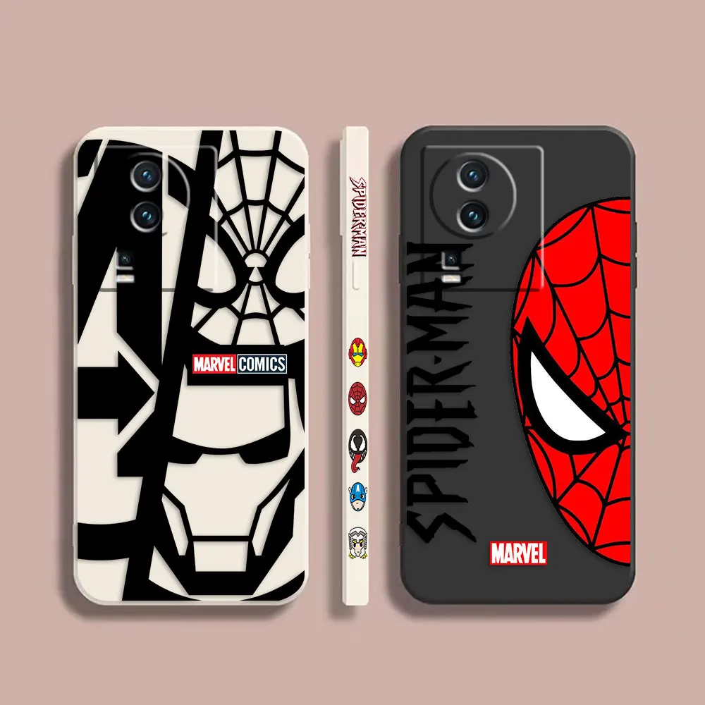 

Case For VIVO IQOO 5 7 8 9 10 11 Pro 5G Z3 Z5 Z6 Z7 NEO3 5 5S 6 7 Colour Simple Liquid Silicone Case The Avengers SPIDERMAN