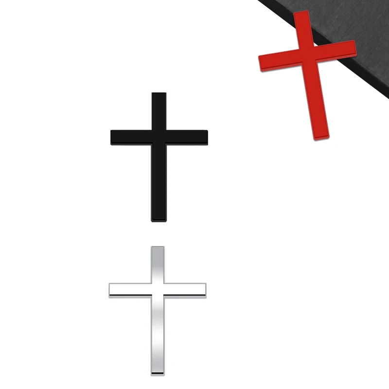 Эмблема христианского креста для стайлинга автомобиля 3D наклейка металлический