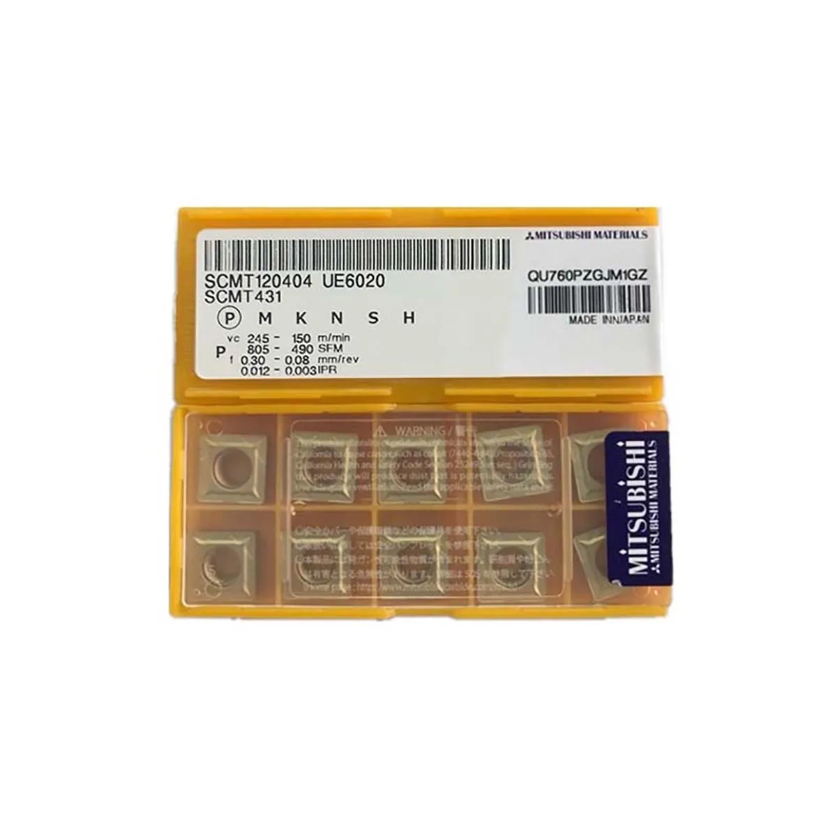 

100% Original SCMT SCMT120408 US735 SCMT120404 UC5115 SCMT09T308 NX2525 Medium-Roughing Carbide Turning Inserts