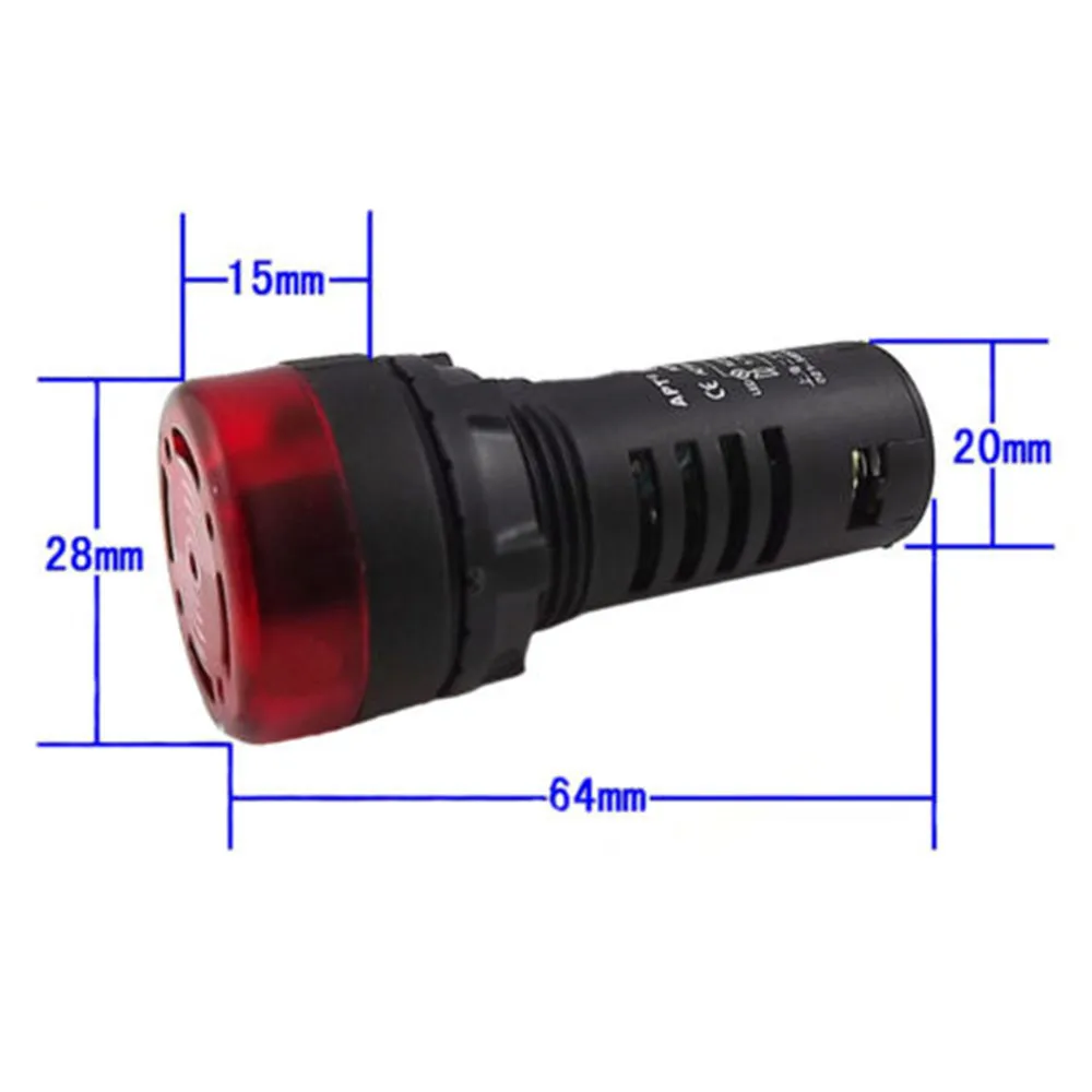 Diymore AC-DC 12 В 24 220 прерывистый звук вспышка и световой зуммер ED16-22SM устройство