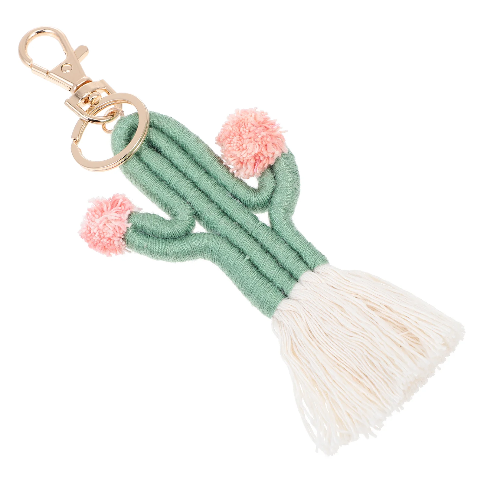 

Cactus Pendant Car Key Accessory Boho Decor Accessories Keyring Modeling Zinc Alloy Cartoon Miss Pink