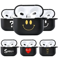 fashion case for airpods pro case airpods 3 case black silicon funda apple air pods pro 3 2 1 shockproof cover headphones coque