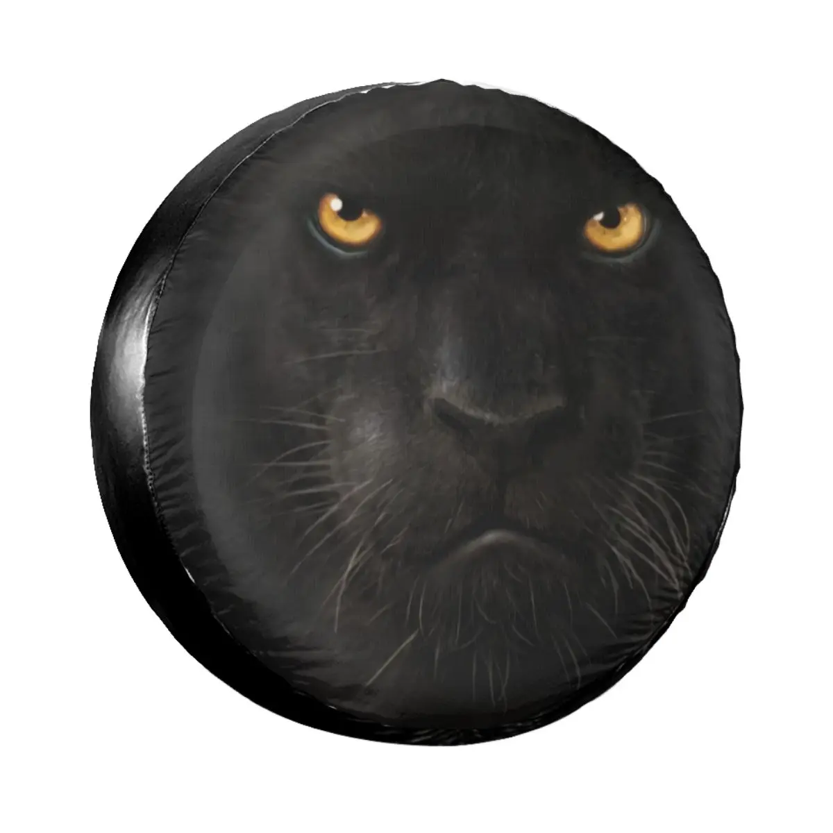 

Black Panther Spare Wheel Tire Cover for Mitsubishi Pajero Animal Dust-Proof Vehicle Accessories 14" 15" 16" 17&q