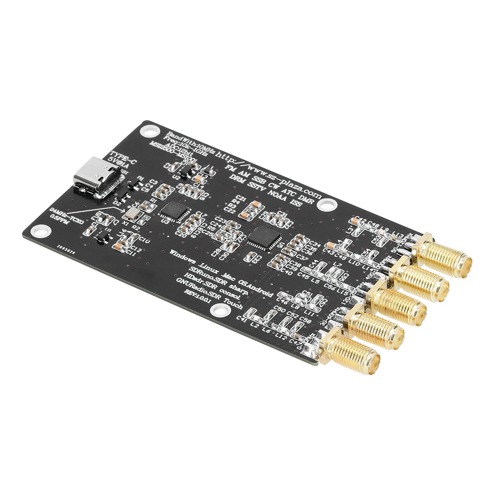 RSP1 Msi2500 Msi001 упрощенный SDR ресивер 10 кгц-1 ГГц Любительский радиоприемник цепь