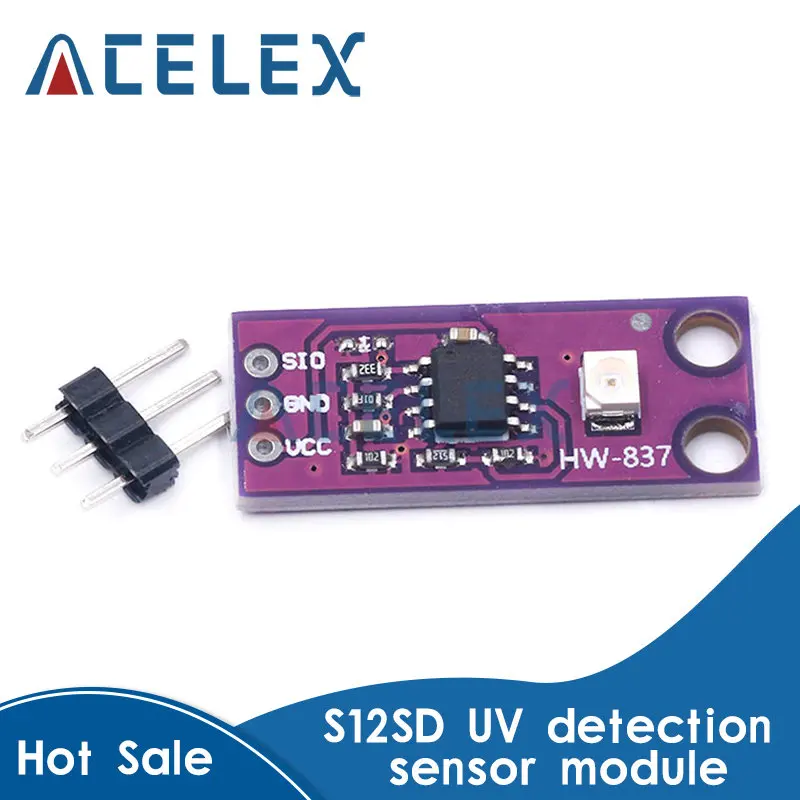 Φ модуль датчика обнаружения UV S12SD GUVA-S12SD Sensor Diy Kit Electronic светильник 240nm-370nm для Arduino