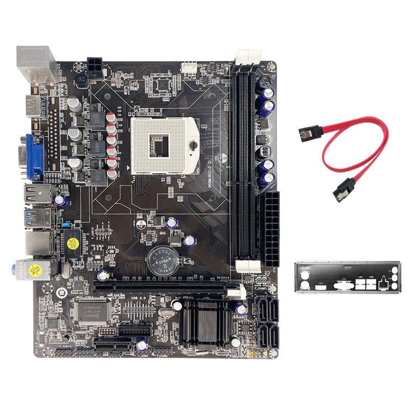 

Материнская плата HM77 для настольного компьютера + кабель SATA + перегородка PGA989 SATA DDR3 поддерживает 16 Гб для процессора ноутбука I3 I5 I7