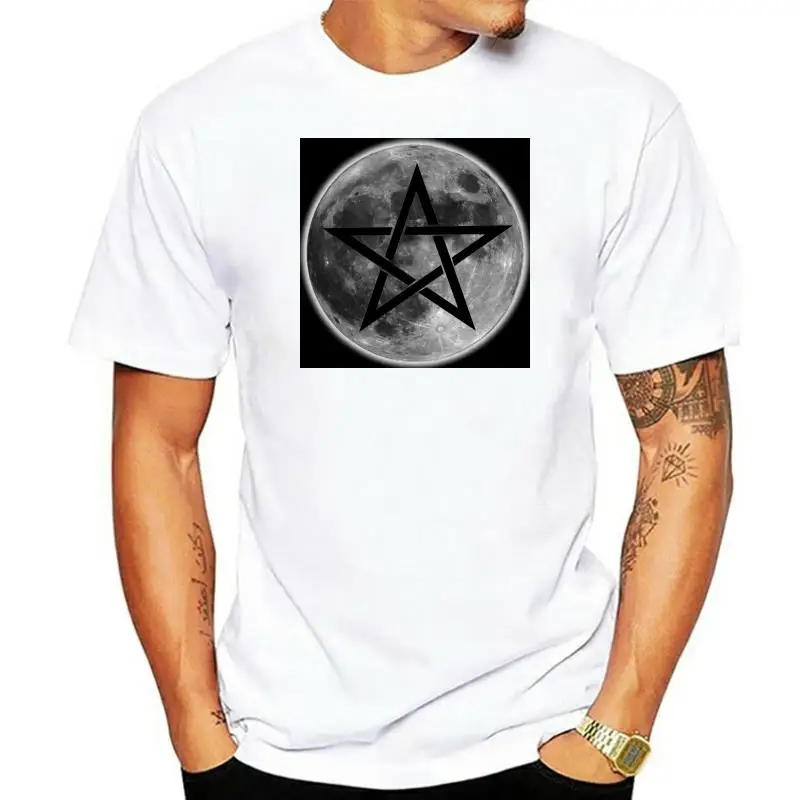 

Esoteric Wicca Pagan Shirt - Full Moon Pentagram Symbol Tee Goddess Coven Witch Birthday Gift Tee Shirt