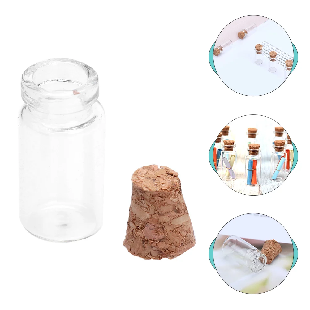 

Cork Bottles Jars Withmini Vials Bottle Stopper Decorative Drifting Diy Small Clear Tiny Favor