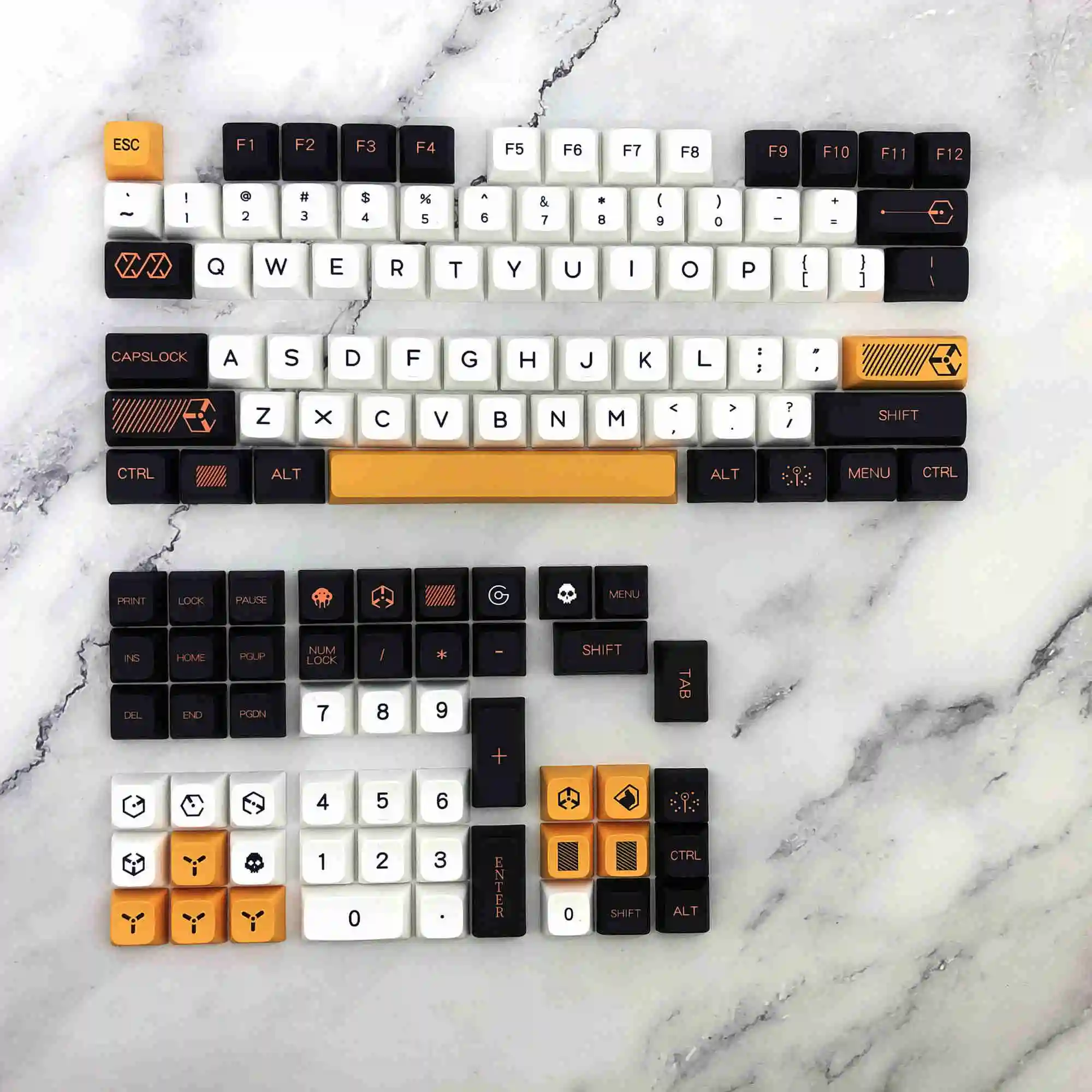 

PBT Personalized Keycaps DIY Keycaps for Gaming Mechanical Keyboard Ball Caps XDA High Sublimation Height virtual war theme Best