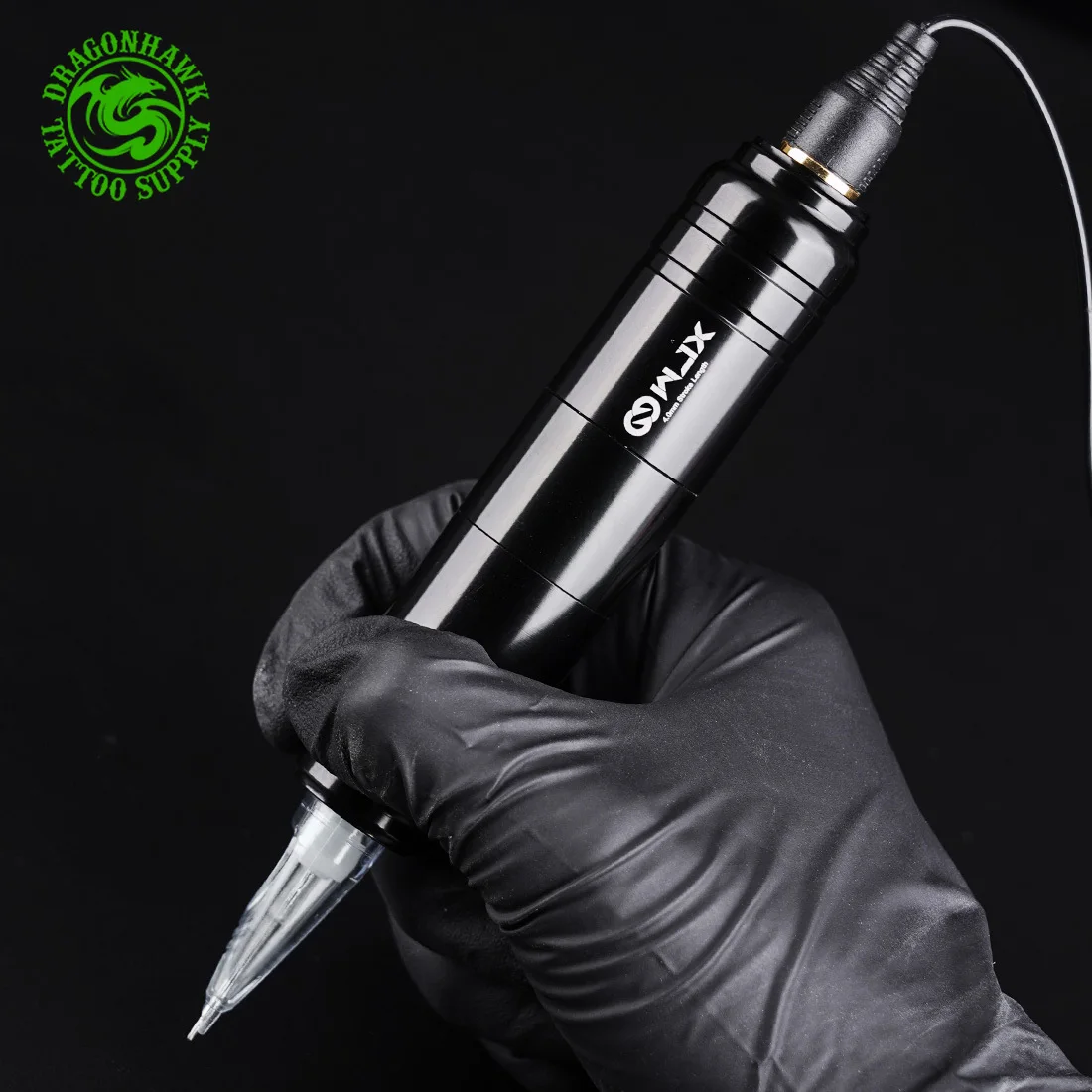 

Новейший дизайн WJX с полым мотором и мощным интерфейсом RCA, вращающаяся тату-машинка с ходом 4,0 ММ, ручка, профессиональная тату-машинка