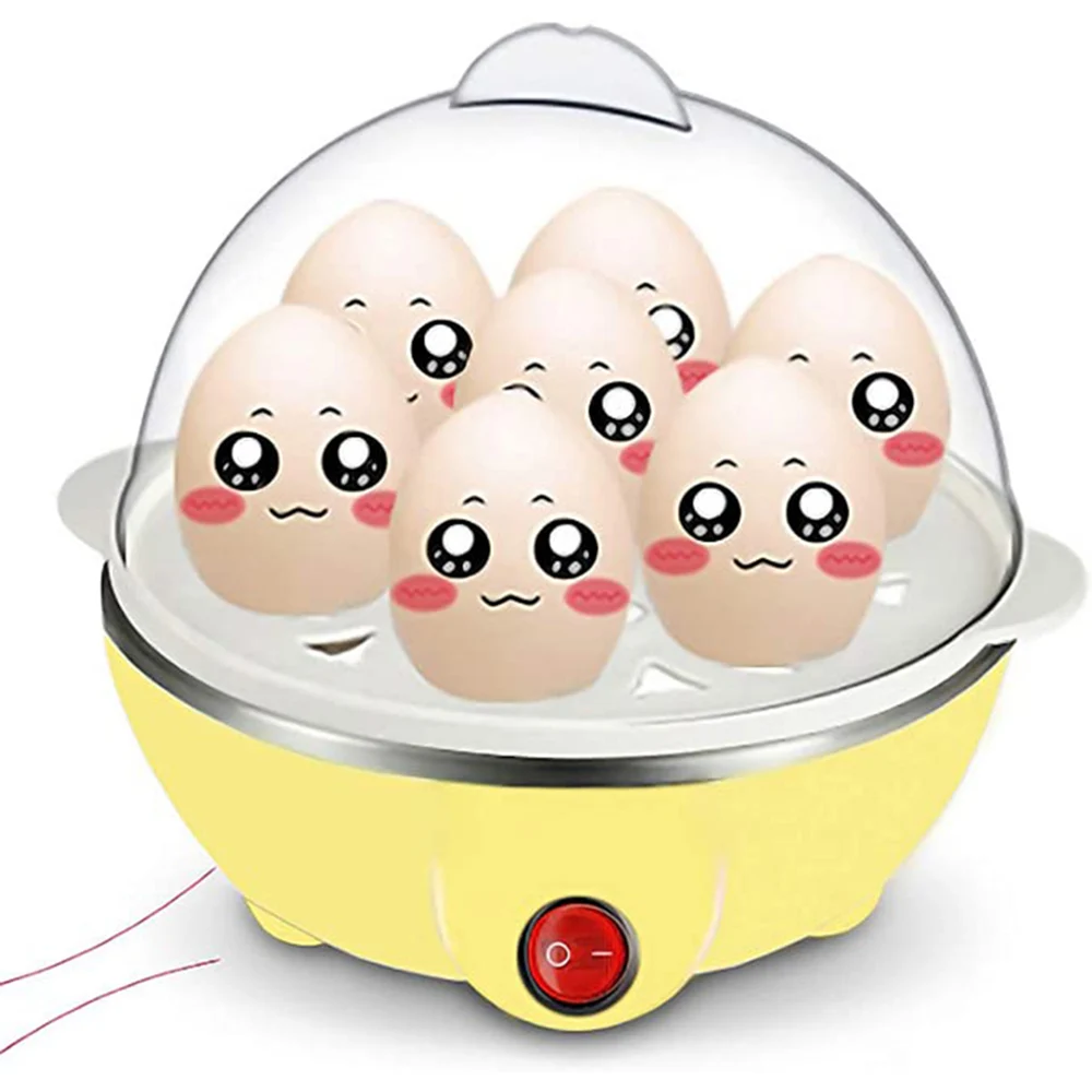 

7 Eggs Boiler Steamer Multi Function Rapid Electric Egg Cooker Auto-Off Generic Omelette Cooking Tools Kitchen Utensil Breakfast