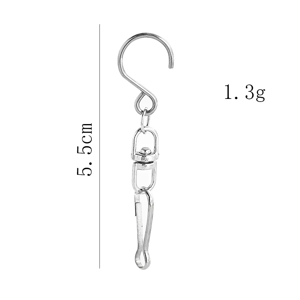 Camal 5 шт. S-образные крючки поворотный на 360 градусов крючок из нержавеющей стали