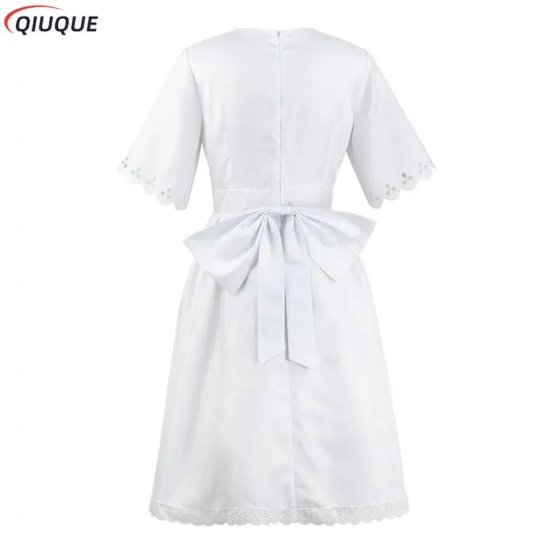 Косплей косплей парик для взрослых детей белое платье униформа детской одежды