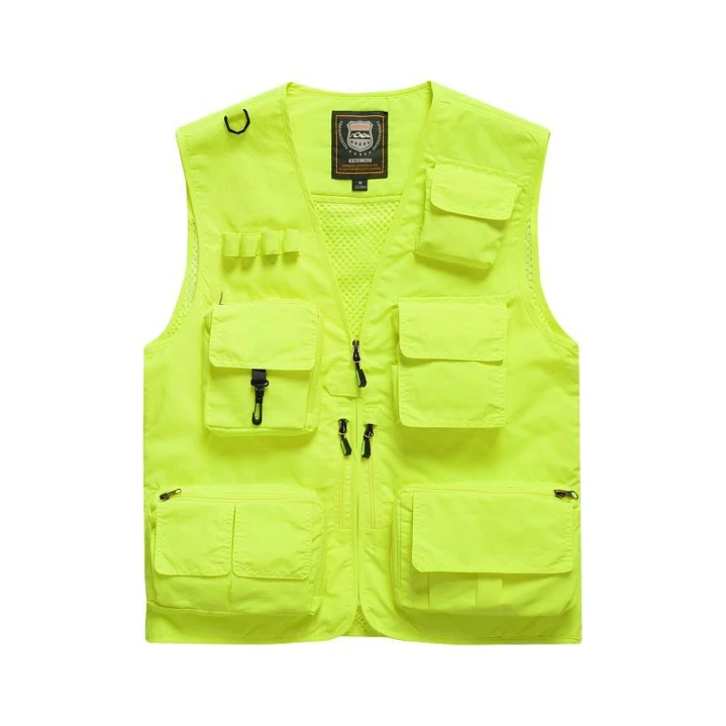 

Comfortable Quick Dry Vest Men High-Quality Multi-Pocket Vest Men Multi-Color Optional Fashion Vest Men Large Size Waistcoat Men