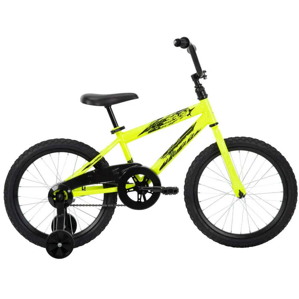 18 in.   Boy Kids Bike, Neon Powder Yellow