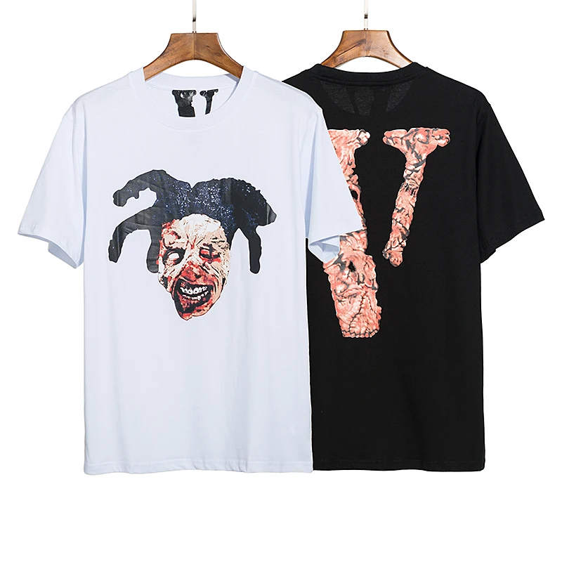 

VLONE Men's / Women's Couples Casual Fashion Trend High Street Loose HIP-HOP100% Cotton Printed Round Neck T-Shirt 1576