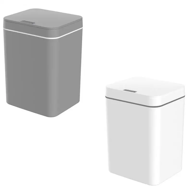 

14L Smart Sensor Trash Can Ultraviolet Rays Trash Can With Lid Automatic Induction Motion Sensor Plastic Bucket Home Appliances