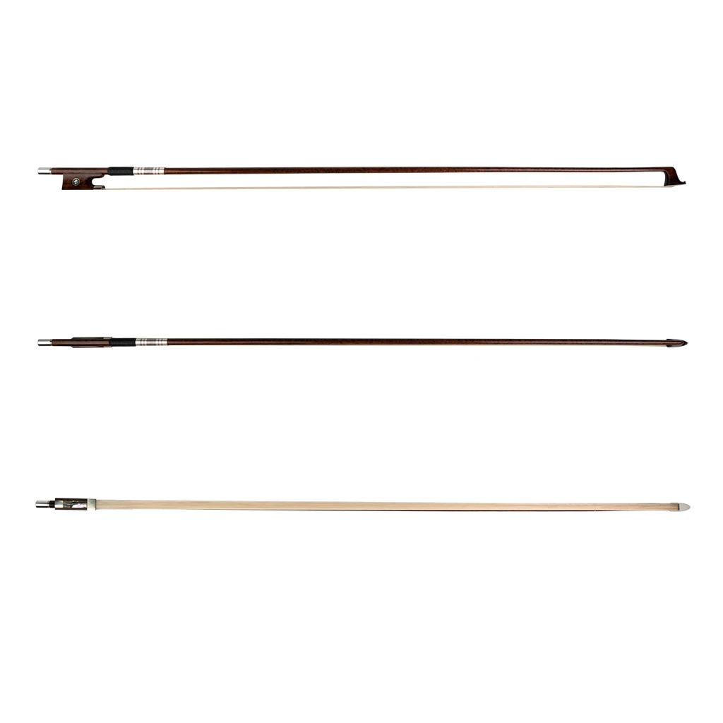 Mugig Professional Violin Bow Master Snakewood Bow 4/4 Violin Bow W/Snakewood Frog Mongolian Horsehair Fast Response enlarge