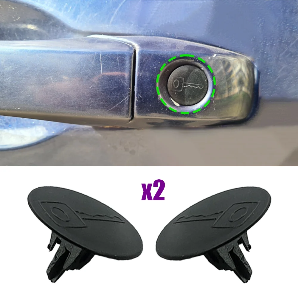 

2 шт. для Mitsubishi Lancer Cedia 2000-2007 Pajero V80 ASX дверная ручка, заглушка для отверстия, накладка, зажим, пылезащитный, нержавеющий, черный