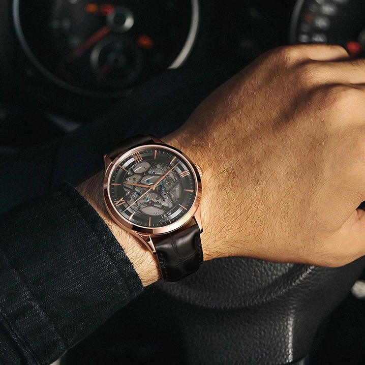 Часы наручные I &amp W Мужские автоматические брендовые роскошные механические