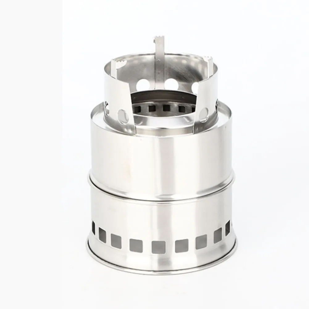 

Aluminum Alloy Outdoor Camping Windproof Wood Stoves Furnace Deconstructable Portable Picnic Stoves Cooking Supplies